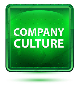 企业文化霓虹灯绿色方形按钮图片
