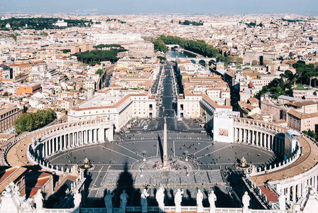 梵蒂冈广场鸟瞰图图片