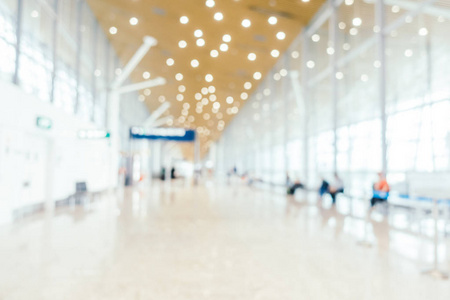 抽象模糊和散焦的机场客运站图片