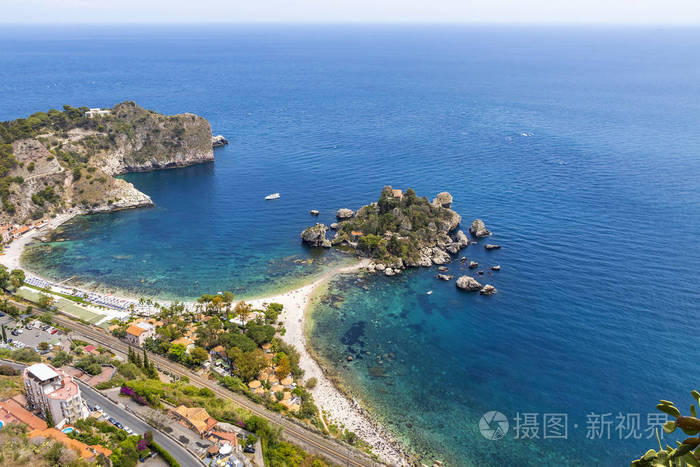 意大利西西里岛陶尔米纳岛和海滩