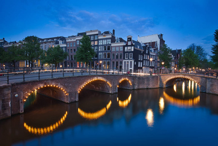阿姆斯特丹和蓝色小时图片