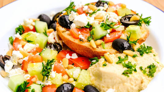 地中海式健康早餐图片