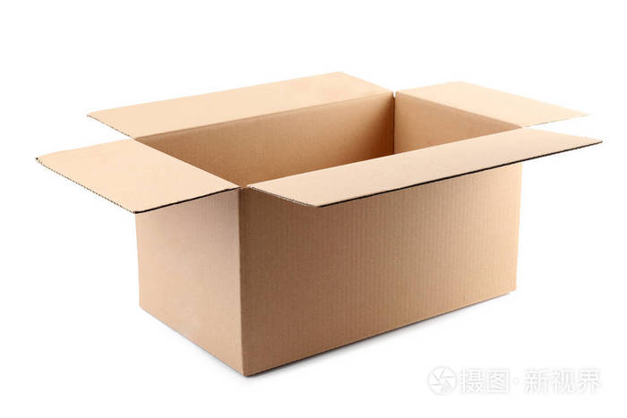 白底白纸板箱设计模型