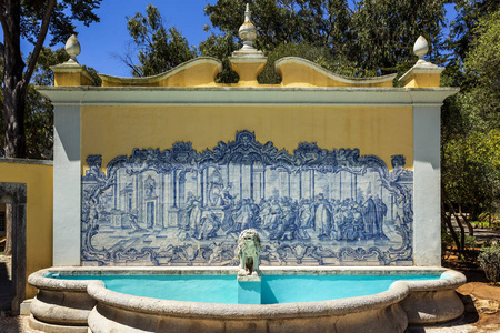 卡斯凯斯喷泉和瓷砖面板图片
