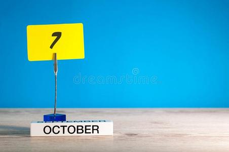 十月7Thailand泰国.一天7关于十月m向Thailand泰国,日历向工作场所wiThailand泰国
