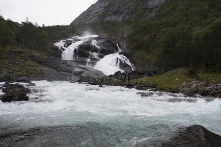 美丽的挪威人瀑布