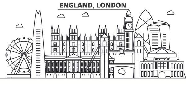 英格兰,伦敦建筑学线条sky线条说明.直线的英语字母表的第22个字母
