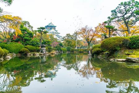 美丽的建筑学在大阪城堡