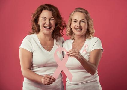 女人反对乳房癌症