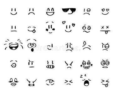 现代的梗概方式表情符号偶像收集.额外费用质量symbol符号