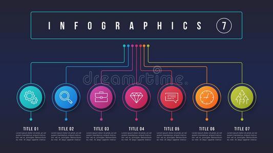 矢量7选择信息图设计,结构图表,