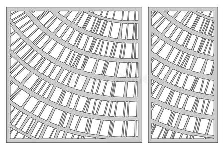 放置样板为锋利的.抽象的波状的线条模式.激光将切开.
