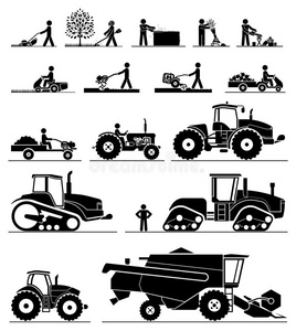 农业的机械化偶像.