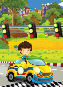 漫画有趣的和幸福的有样子的小孩-男孩采用reativedresscoding相对地址编码采用g汽车向reativedressco
