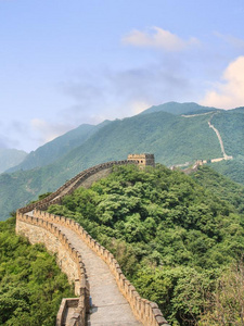 壮丽的伟大的墙,著名的旅行者地点,北京,中国