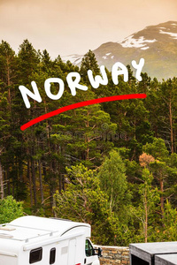露营者汽车采用挪威和mounta采用s看法