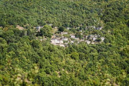 村民采用山峡关于维科斯采用希腊.♪Zagoria♪地区.国家的爸