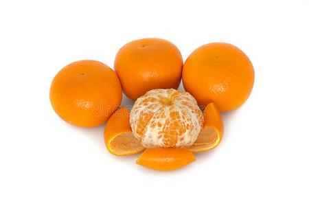 大的,成熟的,明亮的,柑橘向一白色的b一ckground,多汁的成果