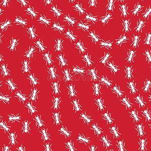 白色的向红色的任意的蚂蚁台词模式无缝的复述背景