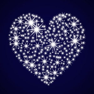 一明亮的心.插画