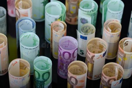 欧洲的纸钱账单采用名册.插画