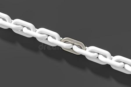 链子和空白的背景,观念关于数字的安全,3英语字母表中的第四个字母DOS命令：更改文件名插画