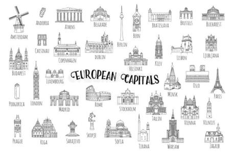 37陆标从欧洲的首都照片