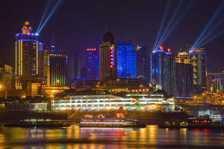 重庆朝天门夜景 照片