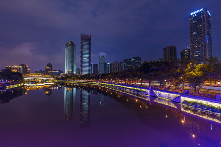 成都市安顺桥夜景