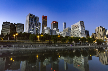 北京CBD SOHO夜景