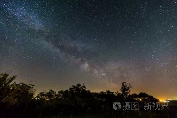 银河系和陨石视频