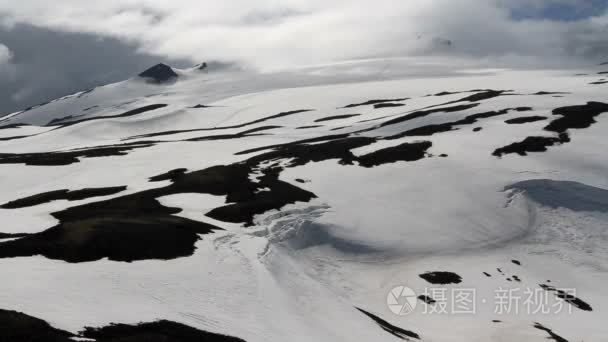 冰岛山风景视频