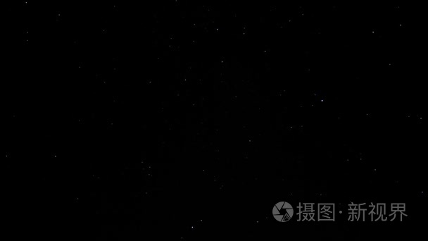 星光灿烂的晴空。游戏中时光倒流