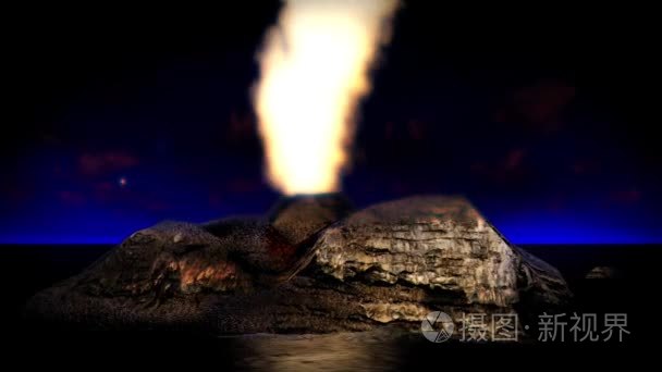 外星人的星球的火山喷发视频