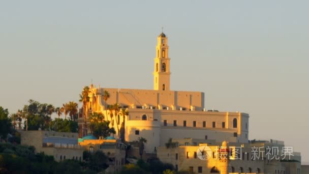圣伯多禄教堂在以色列雅法视频
