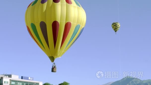 热气球在犹他州视频