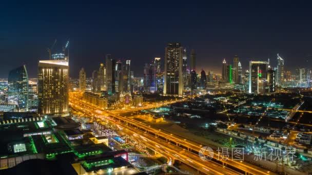 迪拜交通和高层建筑
