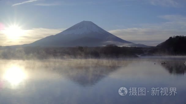 在湖商事和富士山日出视频