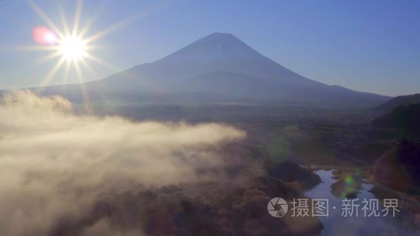 在湖商事和富士山日出视频