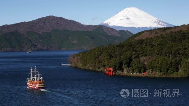 芦湖富士山背后视频