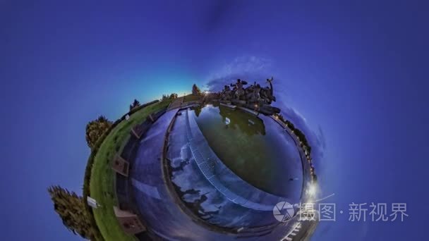 小小的星球 360 度基辅景点律师的天哈伊大教堂广场公园祖国纪念铁路站金门旅游乌克兰
