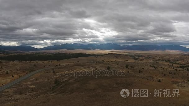 草莓山荒野俄勒冈州空中视频