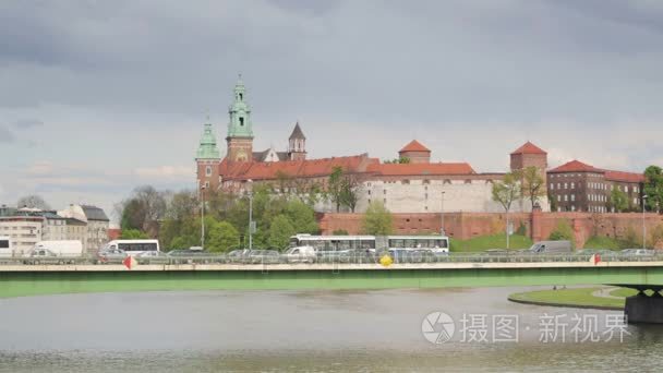 瓦维尔皇家城堡，波兰的克拉科夫城市风光