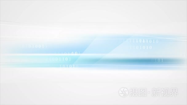 二进制代码蓝色科技视频动画视频