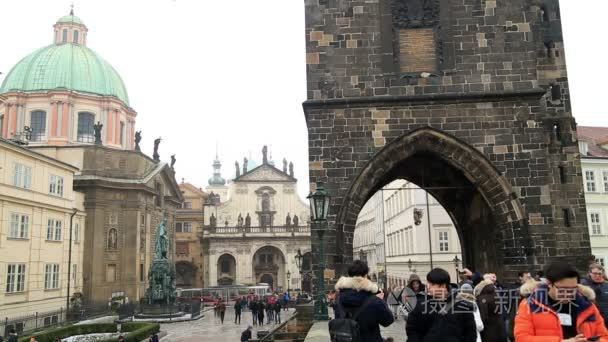 美丽的景色的布拉格历史中心视频