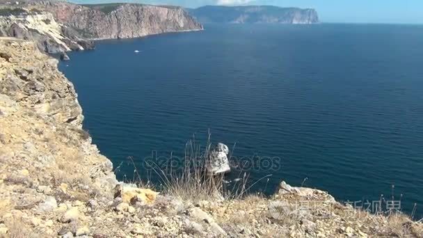 克里米亚半岛的黑海海岸视频