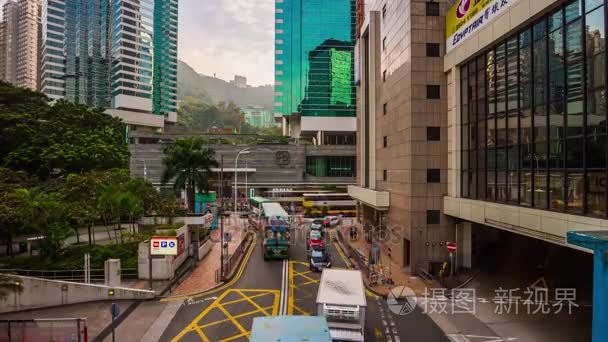 一天香港交通全景视频