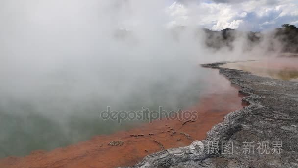 矿物地壳的香槟池视频