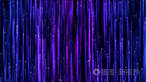 上升的粒子束背景动画-循环紫色
