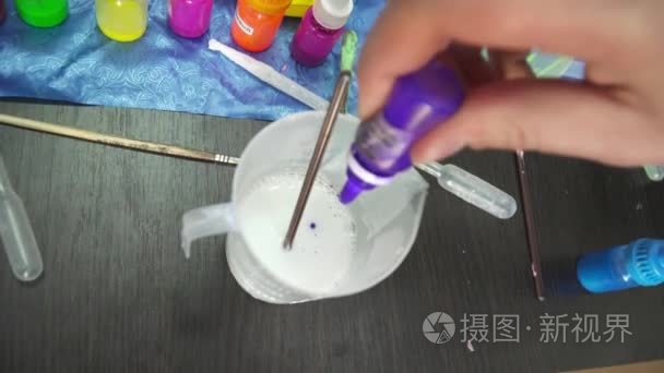 紫罗兰色味混合肥皂基地视频